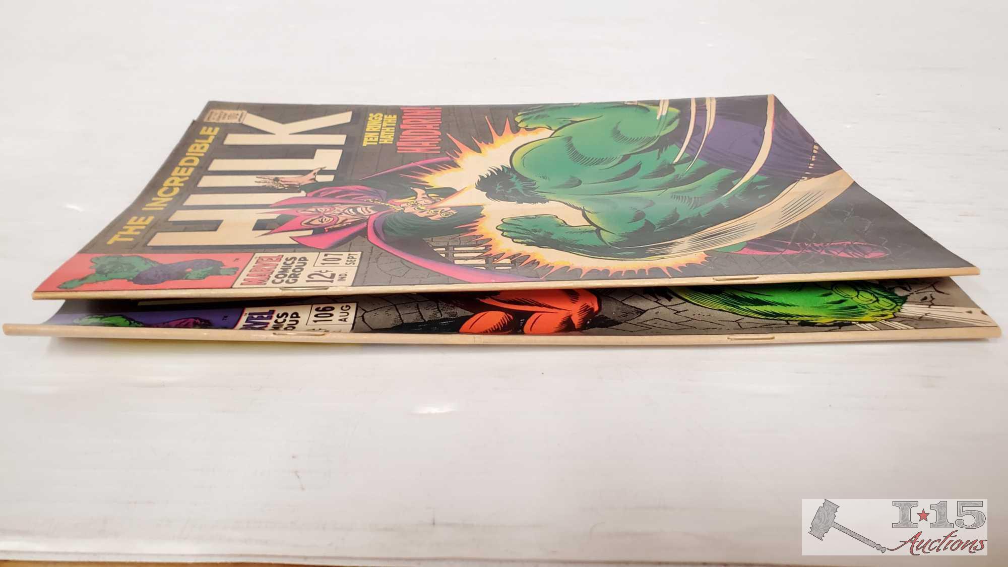 The Incredible Hulk Comic Books Issues 103-112