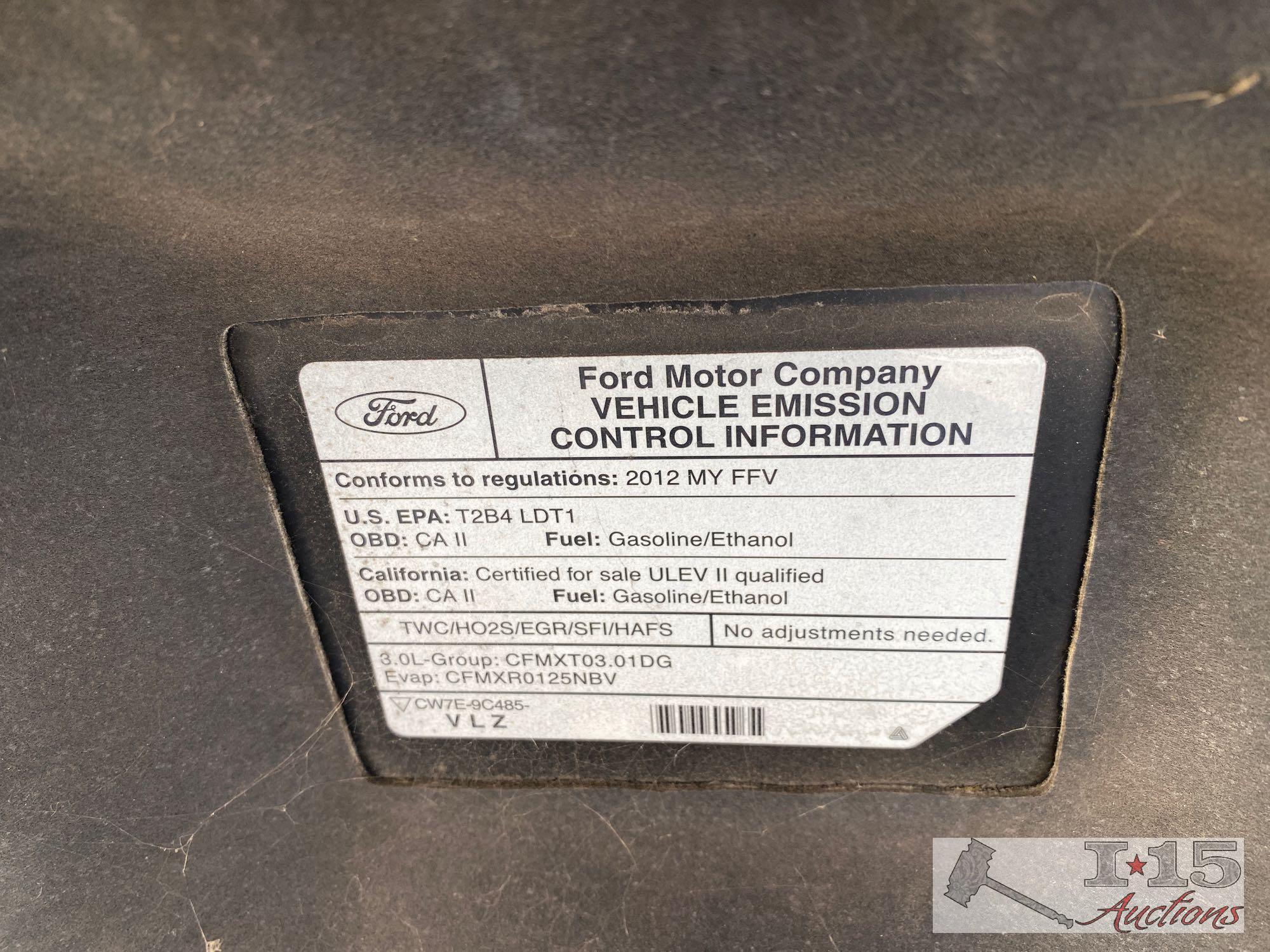 2012 Ford Escape CURRENT SMOG