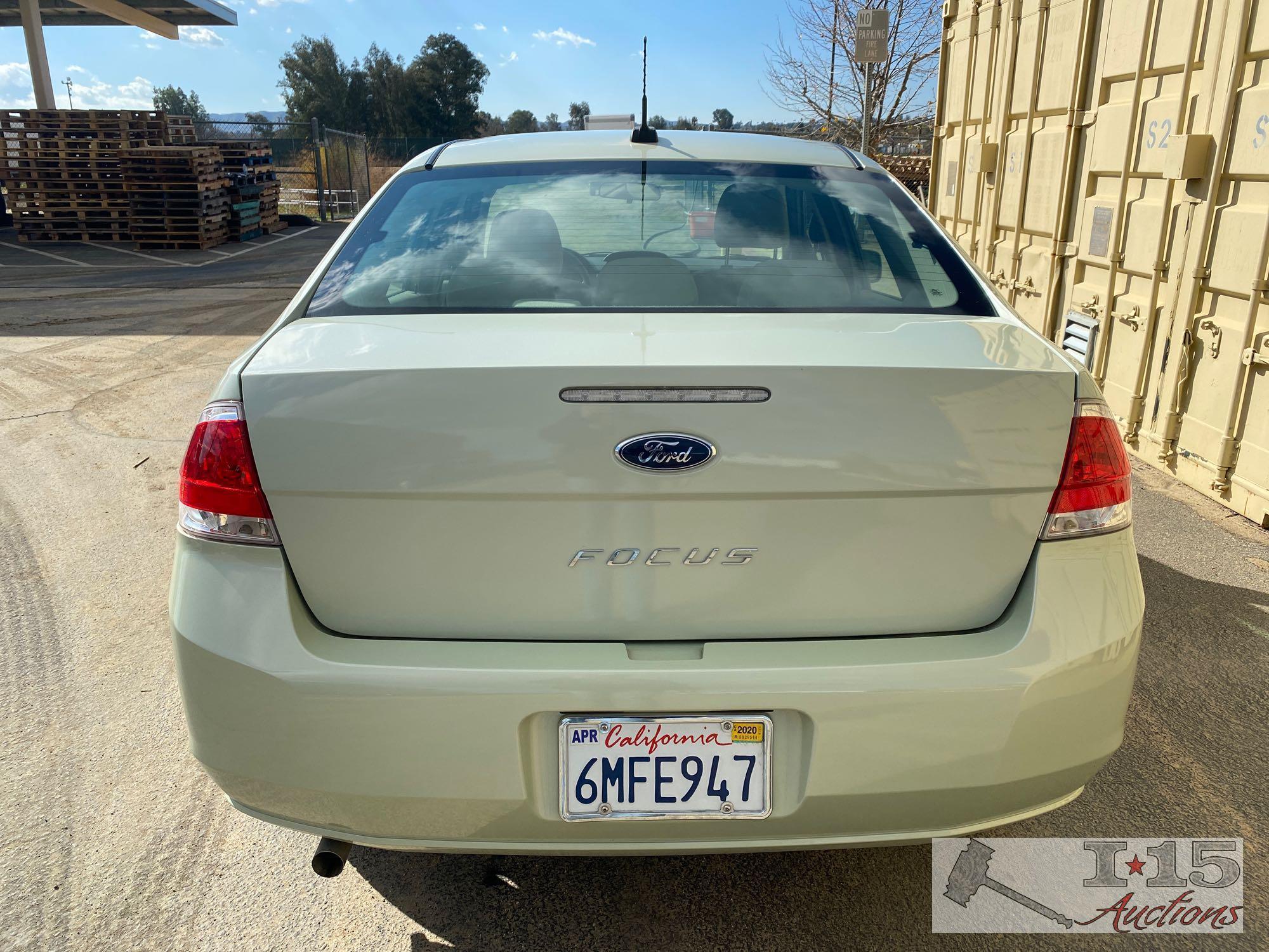 2010 Ford Focus CURRENT SMOG ONLY 8600 MILES