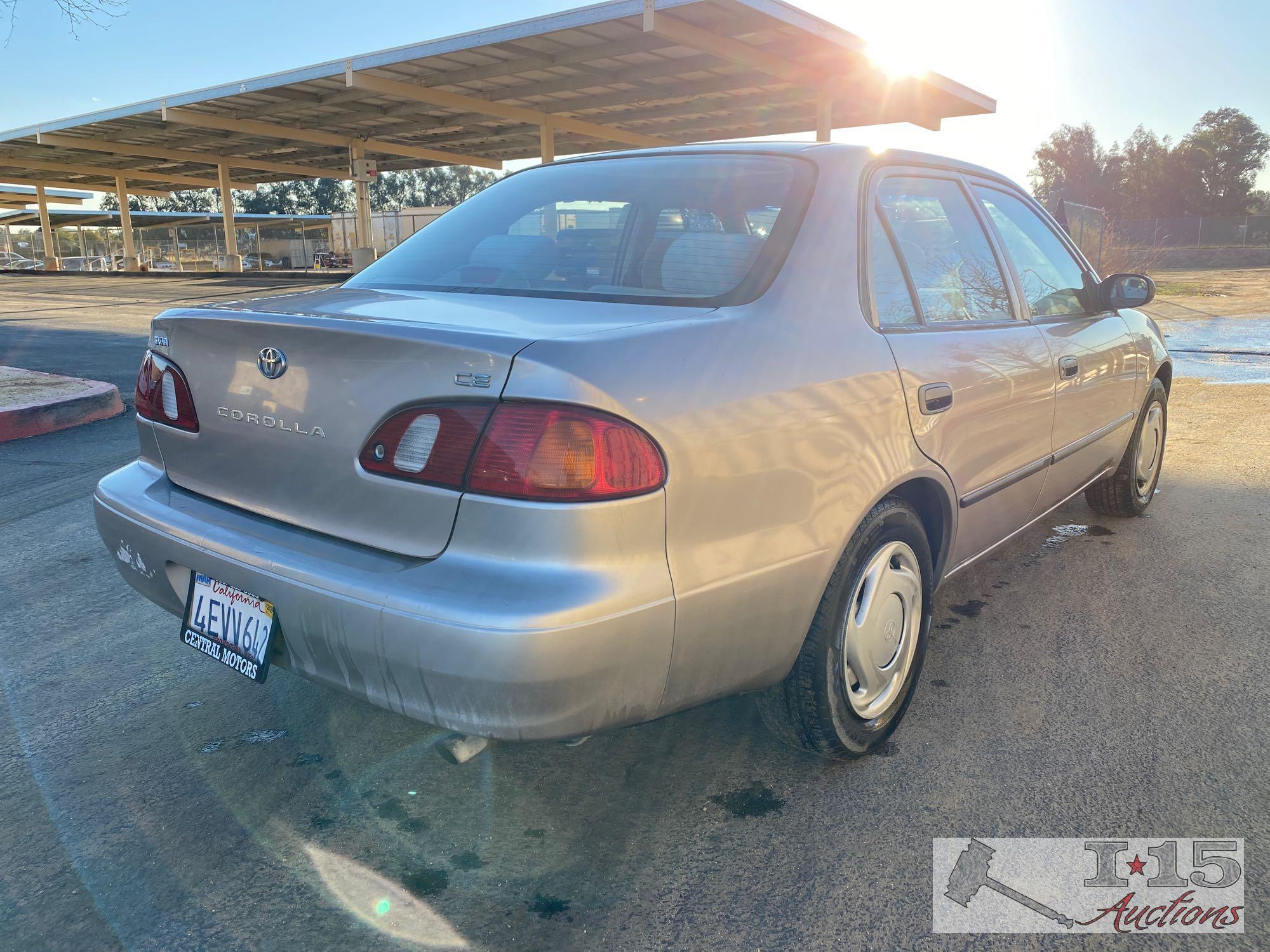 1999 Toyota Corolla. CURRENT SMOG