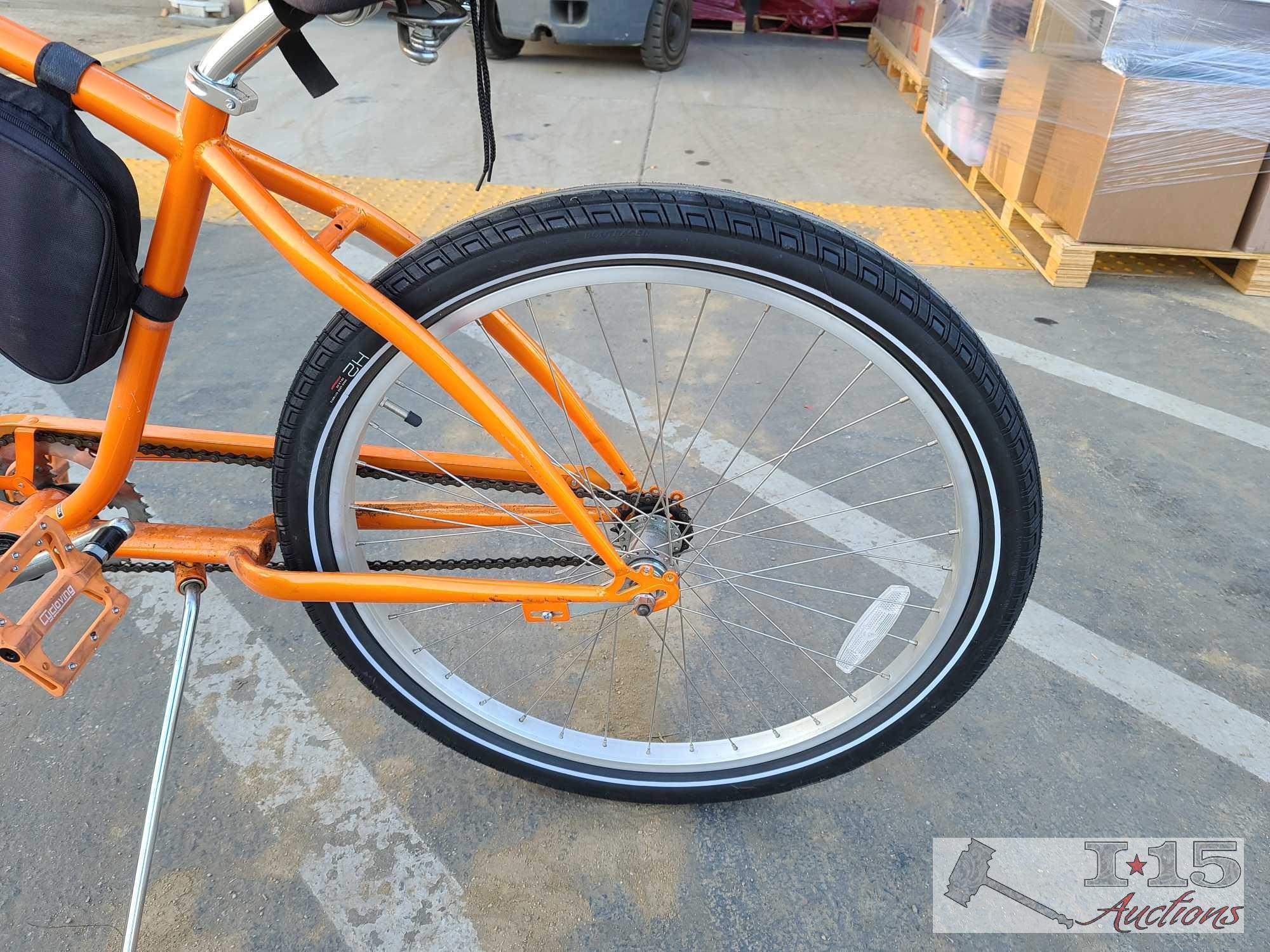 The Malibu Beach Cruiser And Tire Pump