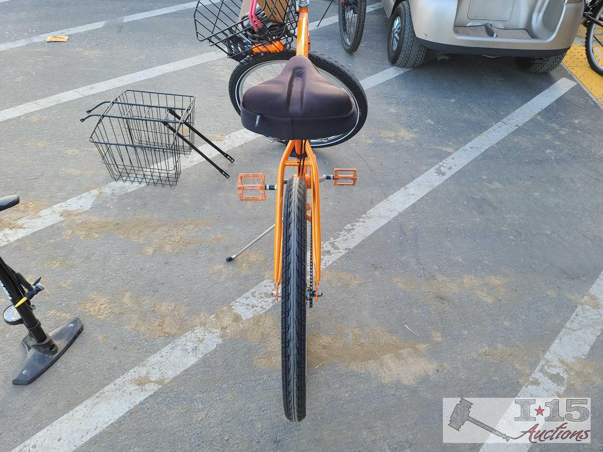 The Malibu Beach Cruiser And Tire Pump