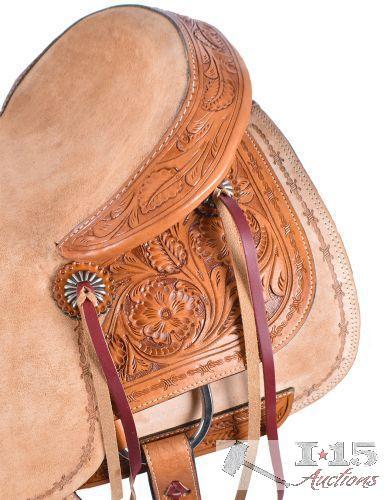 NEW 15" Circle S Roping Saddle with Roughout Seat. Warranted for Roping