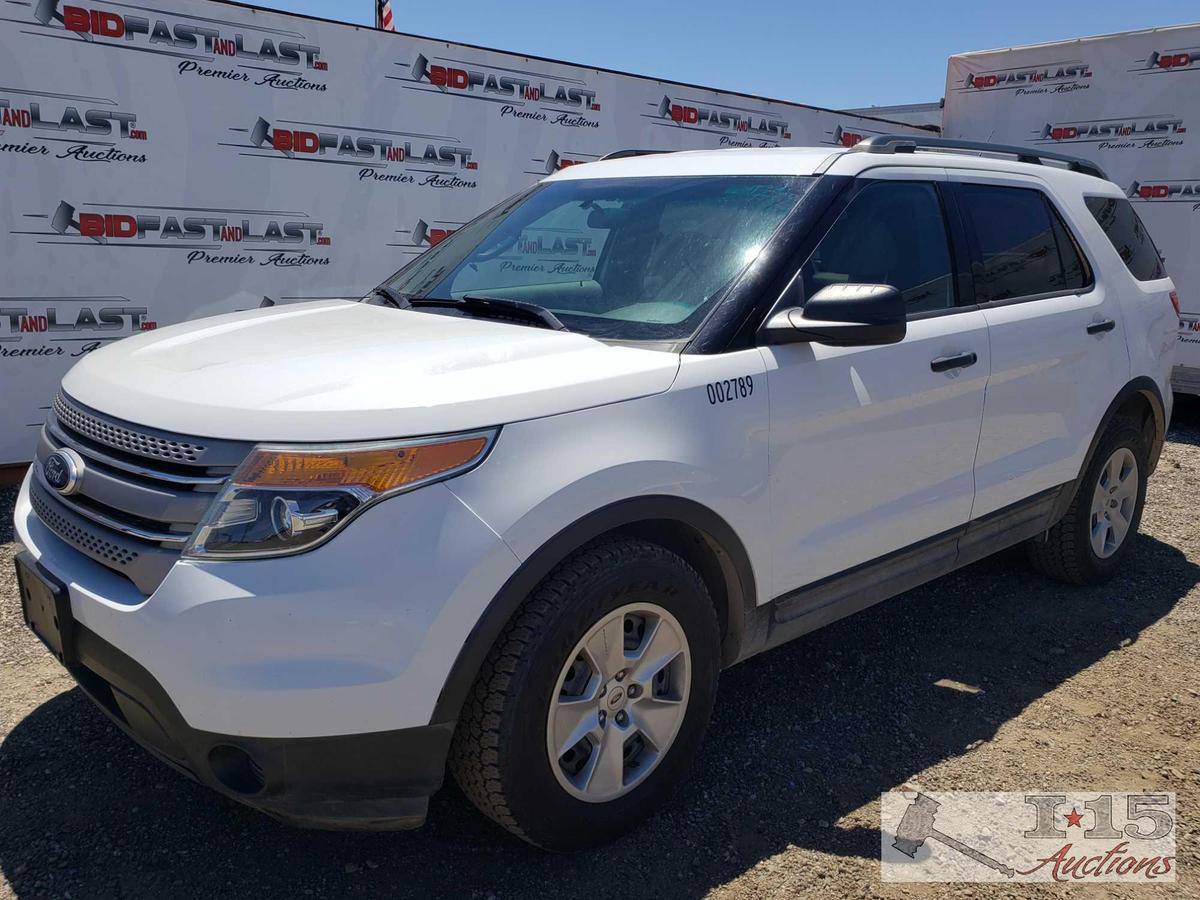 2013 Ford Explorer CURRENT SMOG