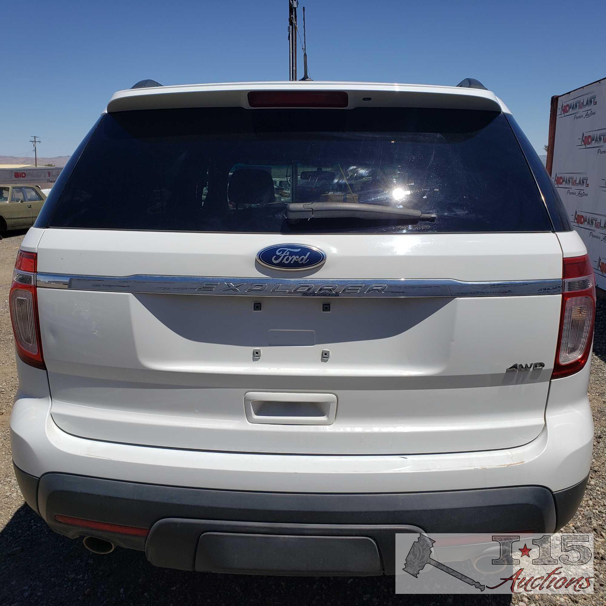 2013 Ford Explorer CURRENT SMOG