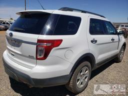 2013 Ford Explorer CURRENT SMOG