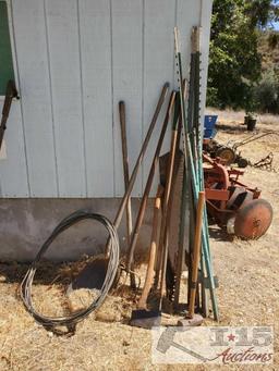 Cable, Garden Tools, And T Posts