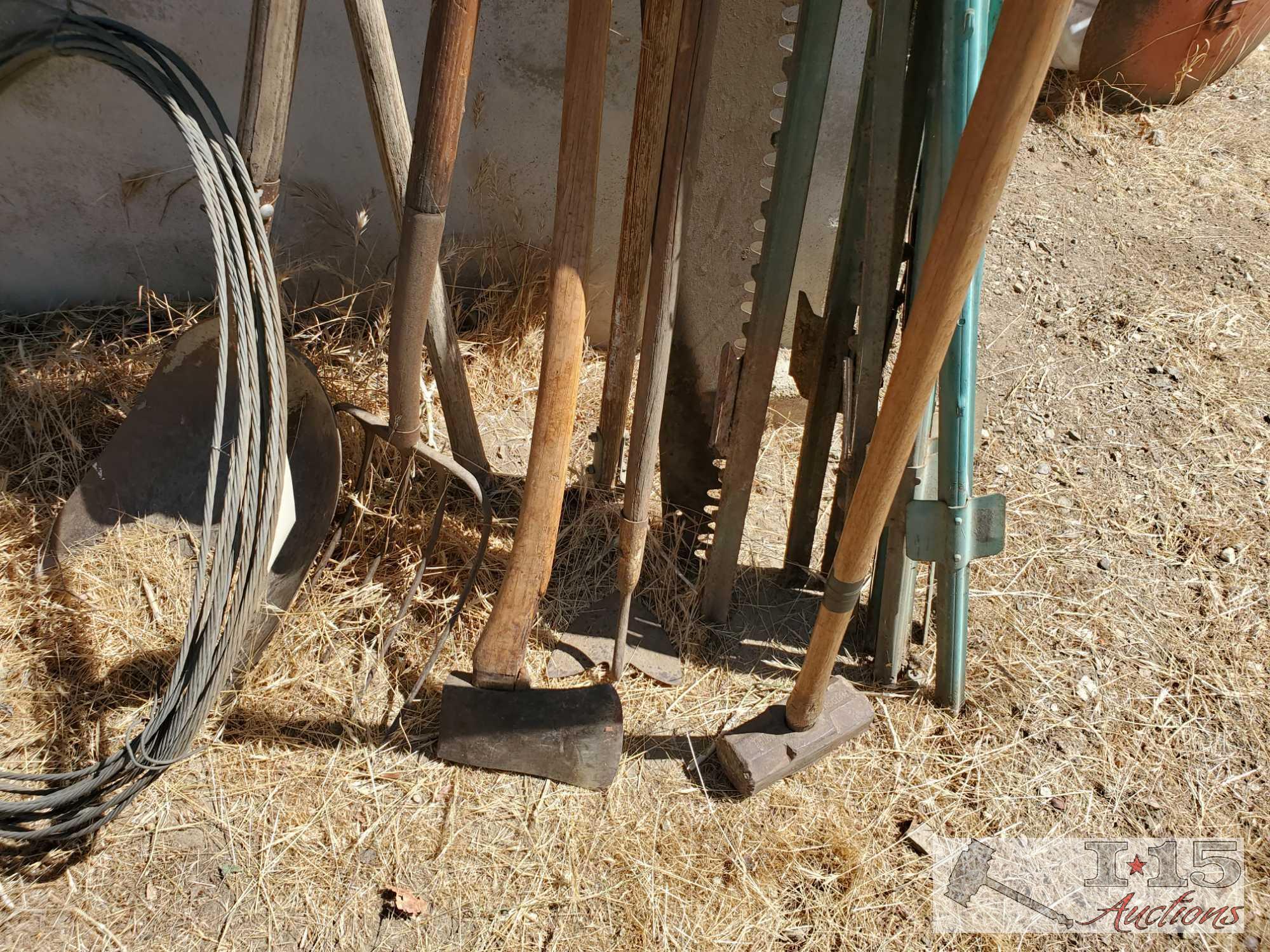 Cable, Garden Tools, And T Posts