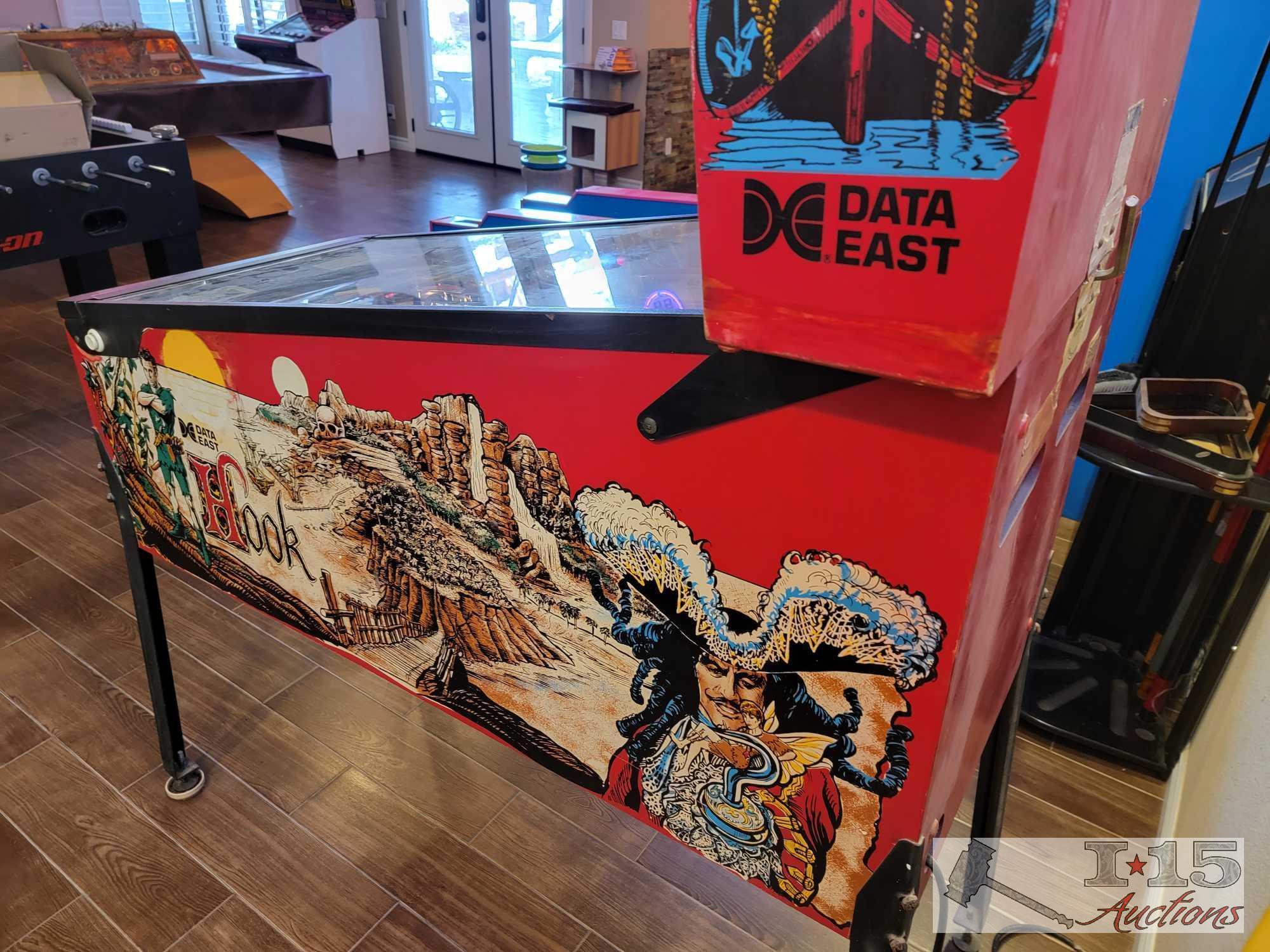 Hook Pinball Machine by Data East