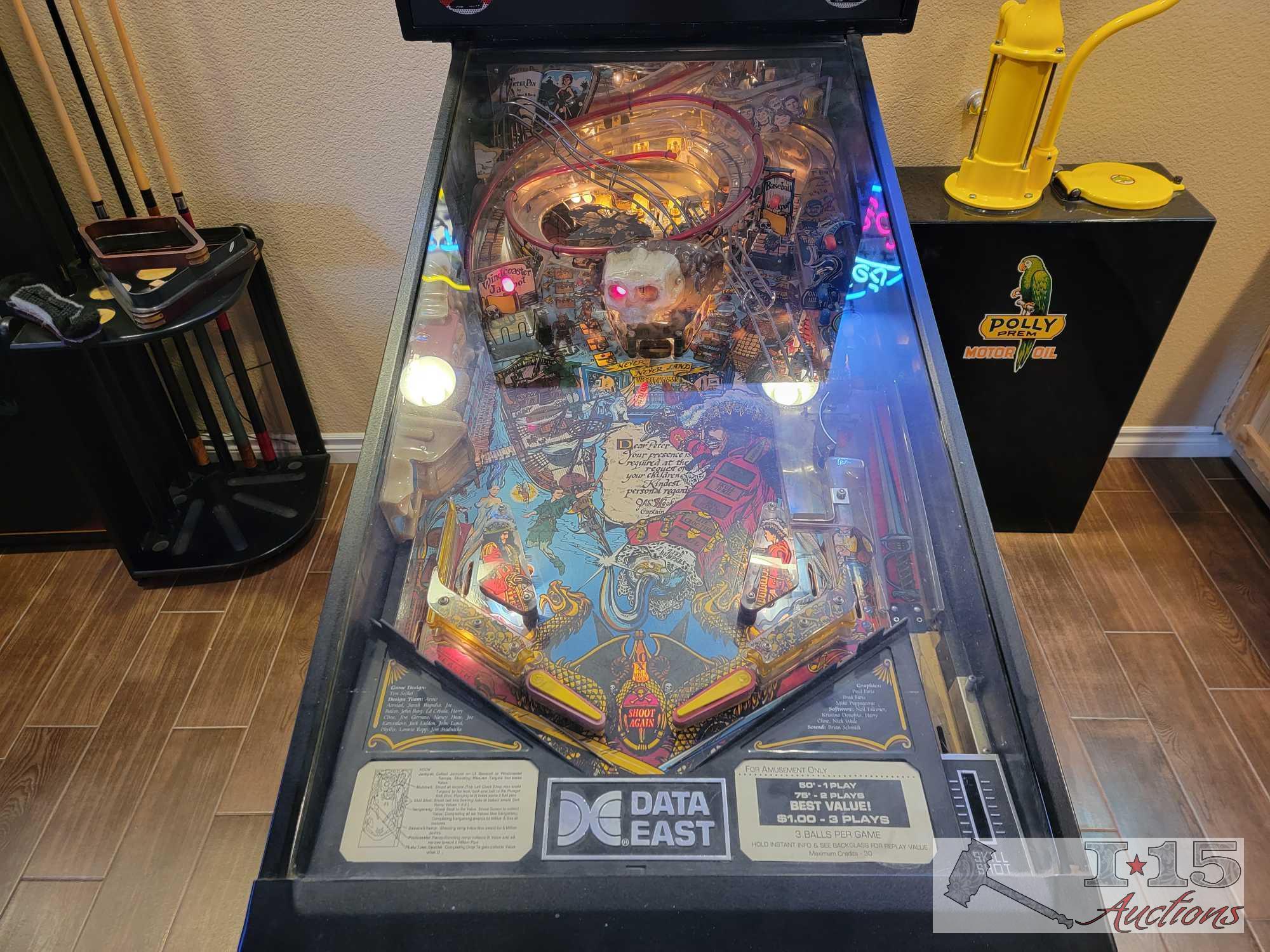 Hook Pinball Machine by Data East