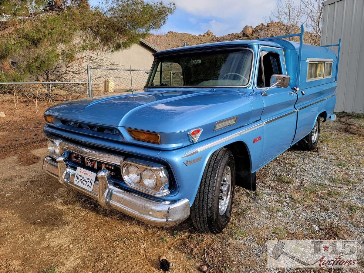 1966 GMC Pick Up with Pullman Camper