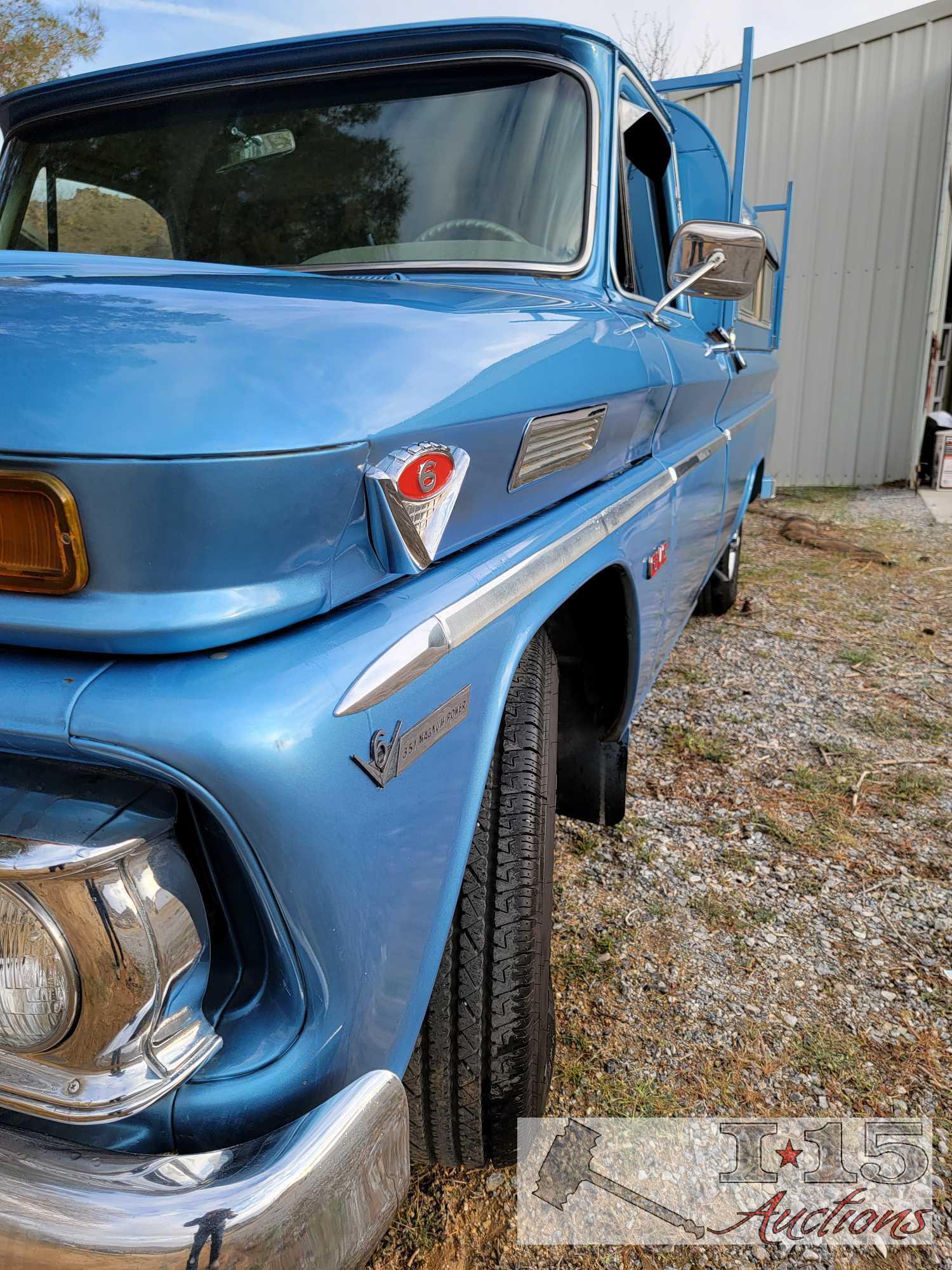 1966 GMC Pick Up with Pullman Camper