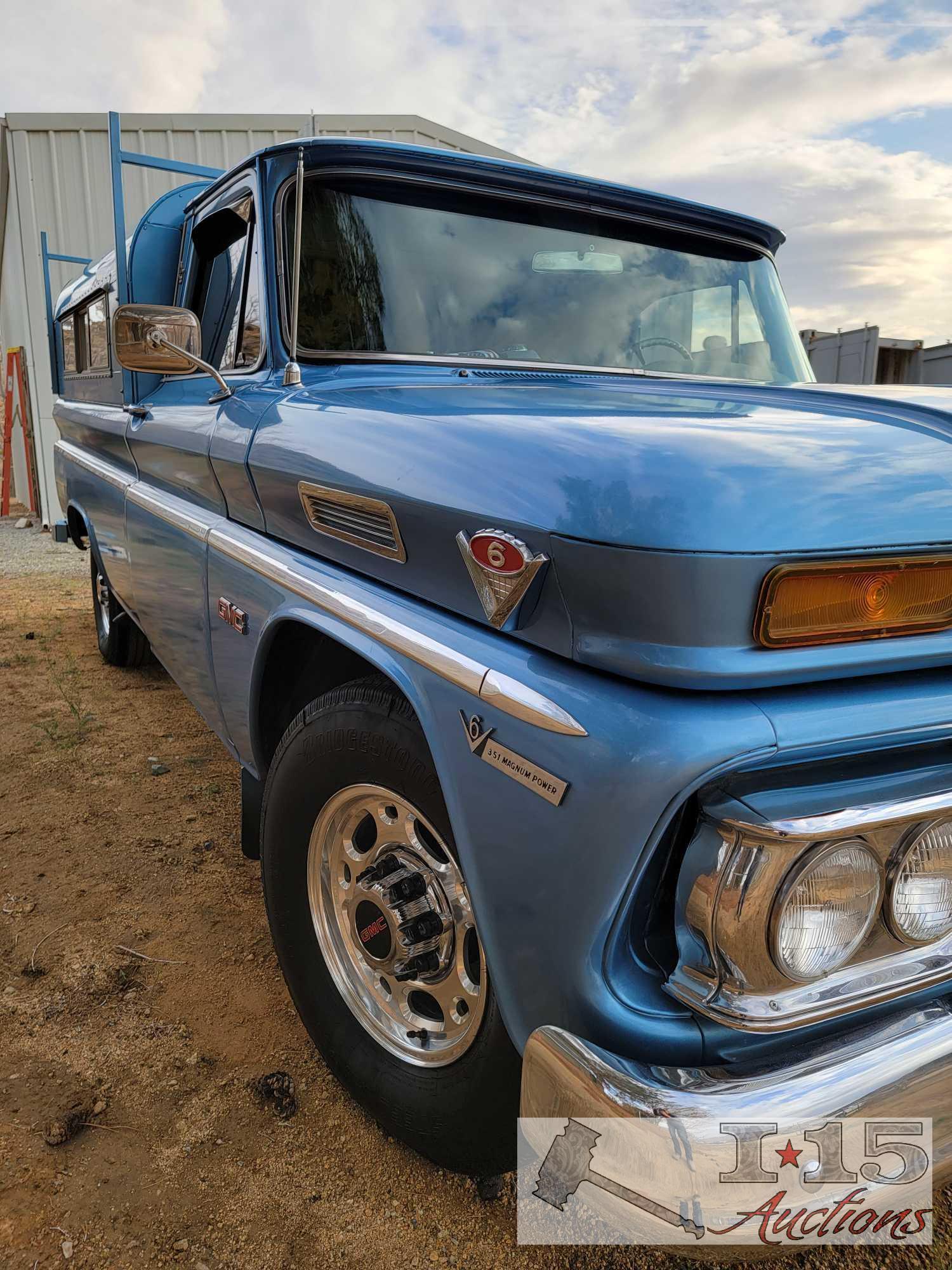 1966 GMC Pick Up with Pullman Camper