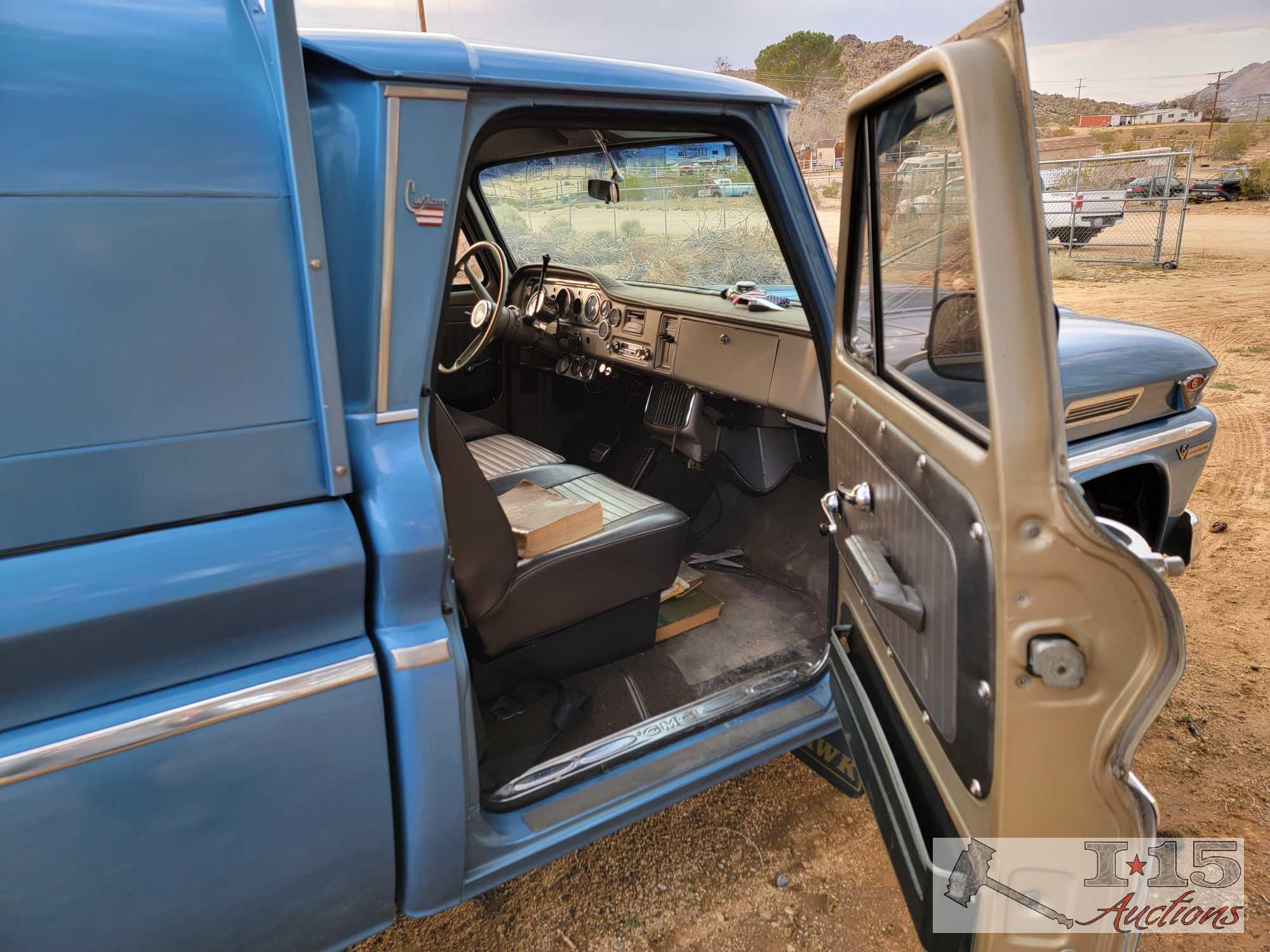 1966 GMC Pick Up with Pullman Camper