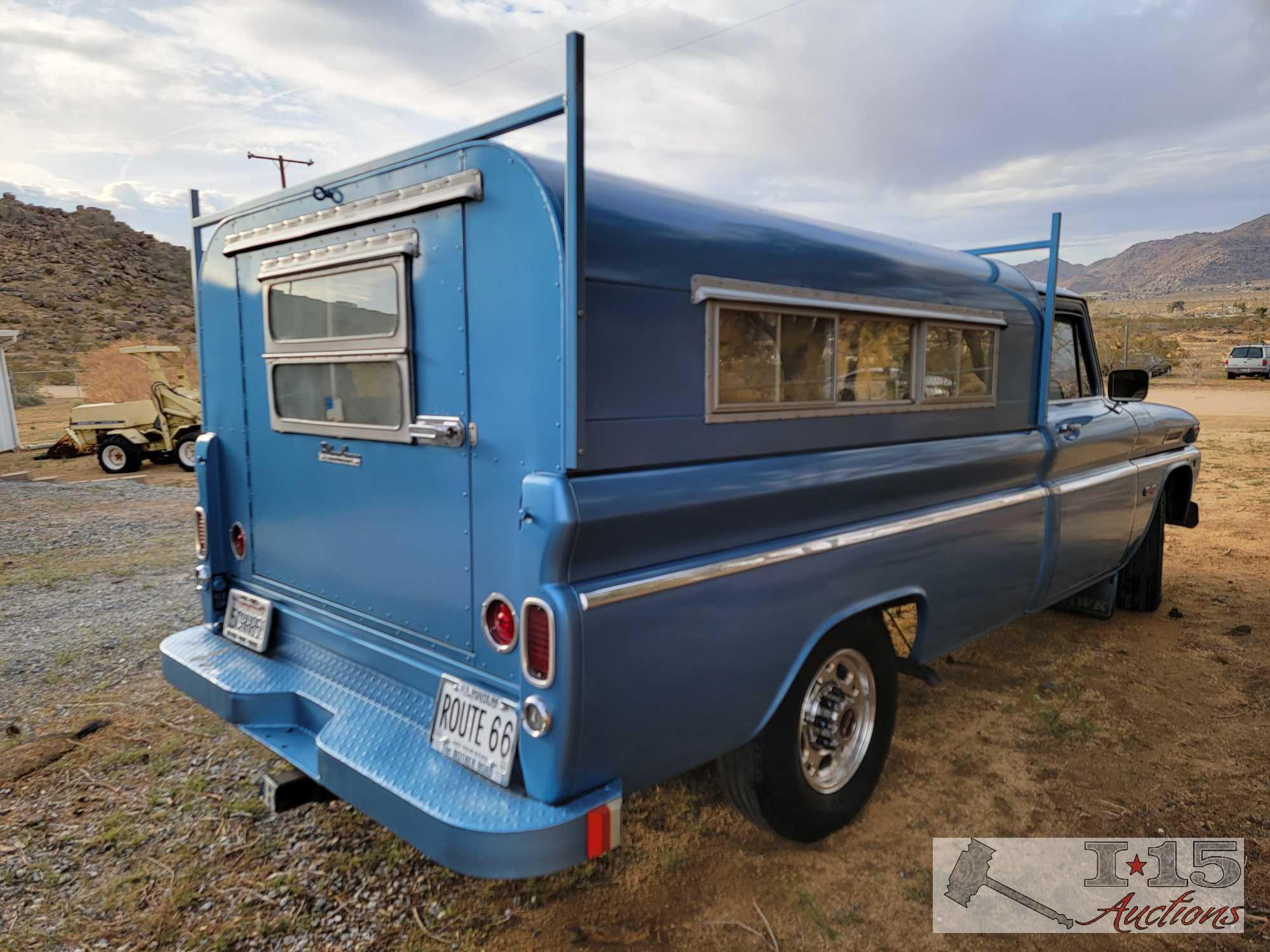 1966 GMC Pick Up with Pullman Camper