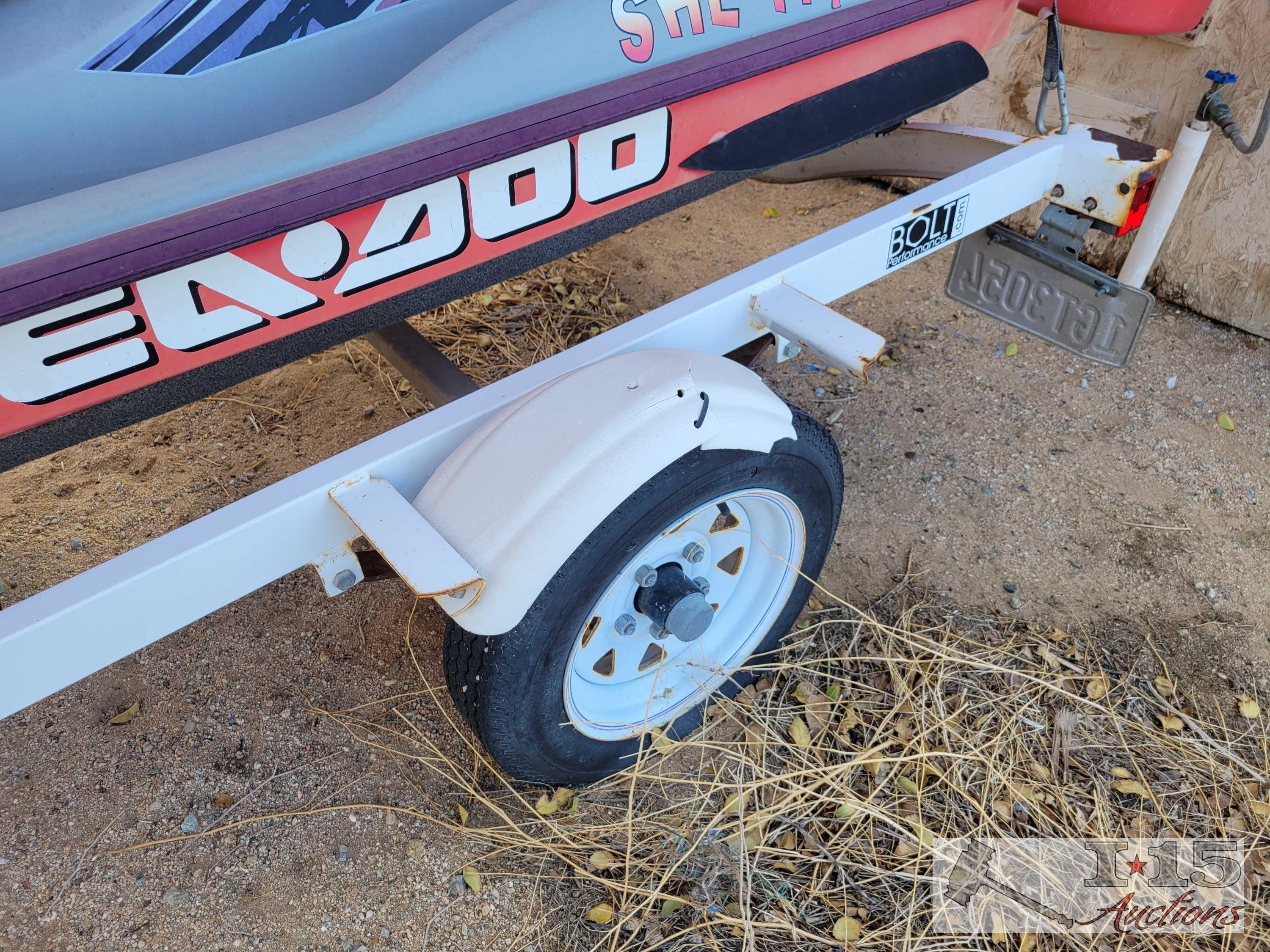 Single JetSki Trailer And Seadoo GSX Limited