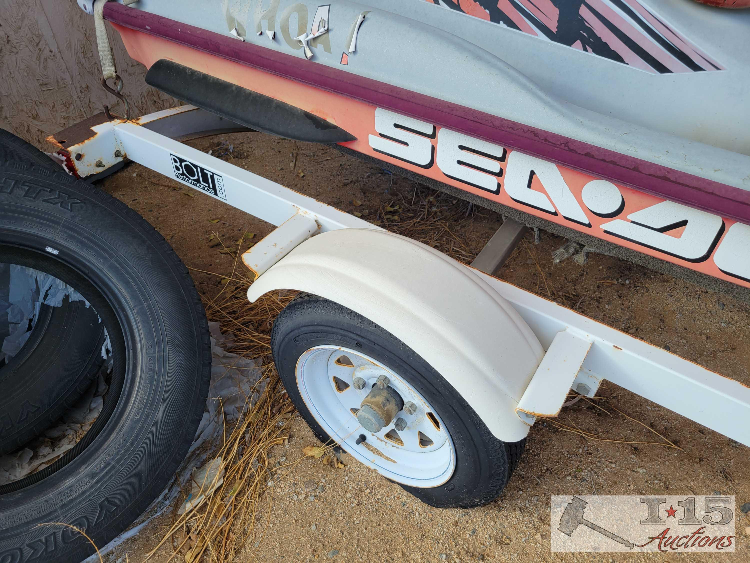 Single JetSki Trailer And Seadoo GSX Limited