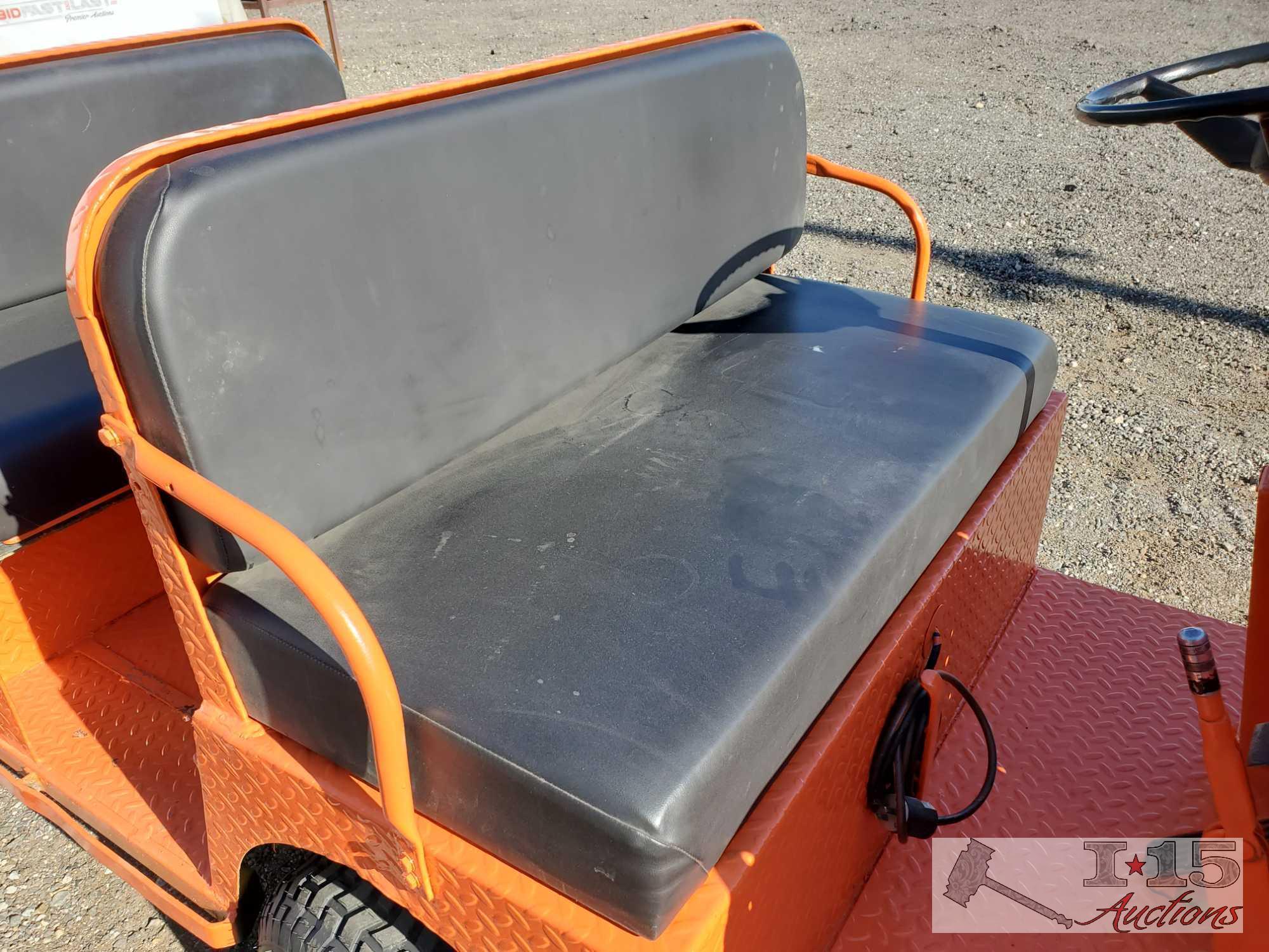 Yale Electric Utility Cart with Flat Bed