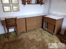Bedroom Set- Includes Desk, Dresser, Nighstand, And Chair