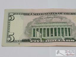 2013 $5 & $10 U.S Bank Notes