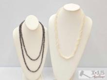 (2) Pearl Necklaces