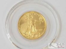 (1) 2020 $5 1/10oz Fine Gold Liberty Gold Eagle Coin