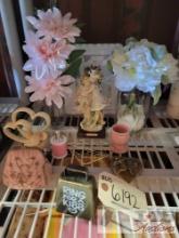 Includes Angel Statue, Picture, Purse Container, Thread and Thimble, Kiss Bell, (2) Vases and More