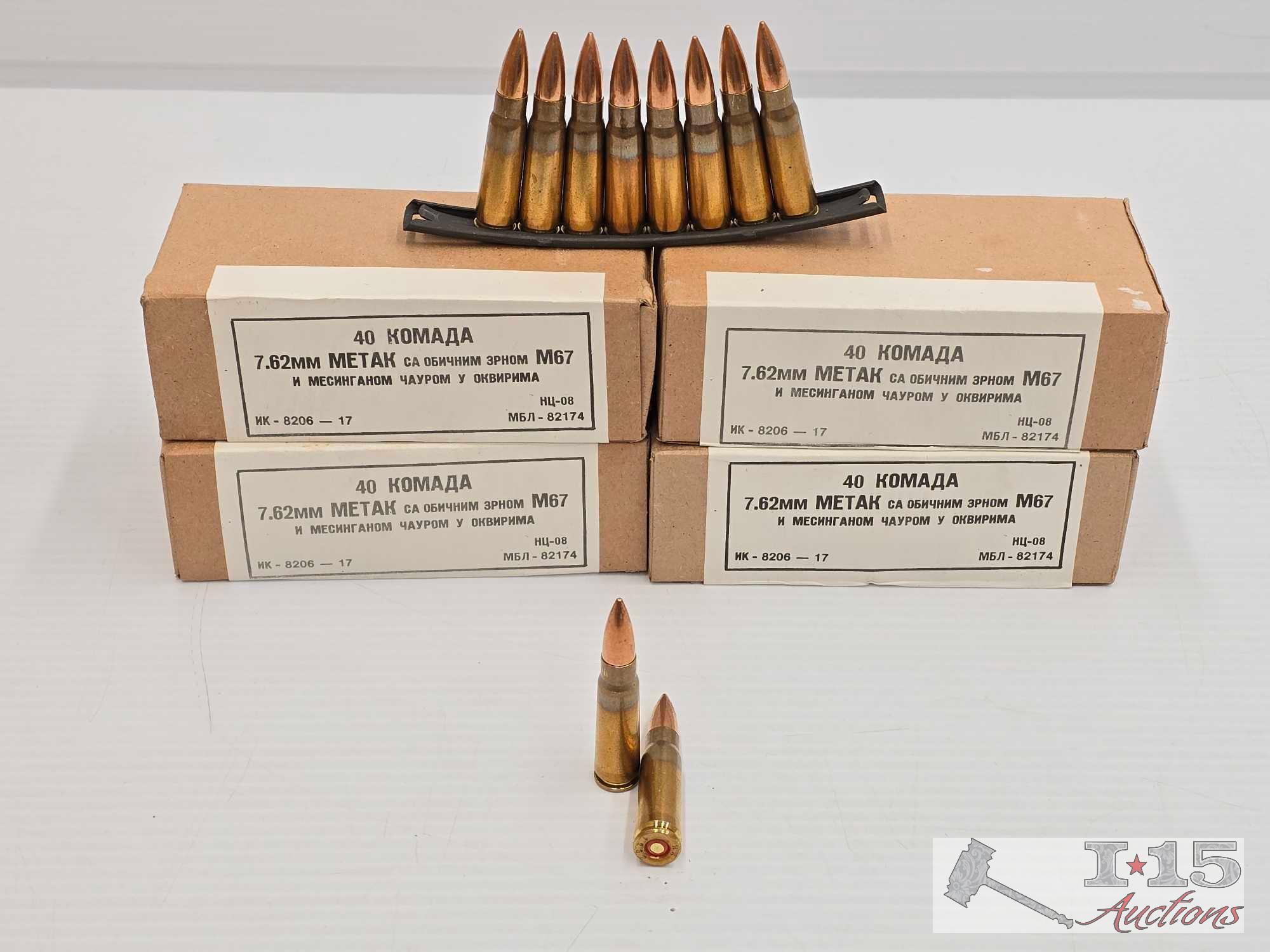 NEW!!! 160 Rounds of 7.62mm Ammo