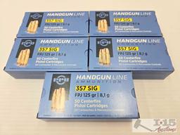 NEW!!! (250) Rounds PPU .357 SIG Ammo