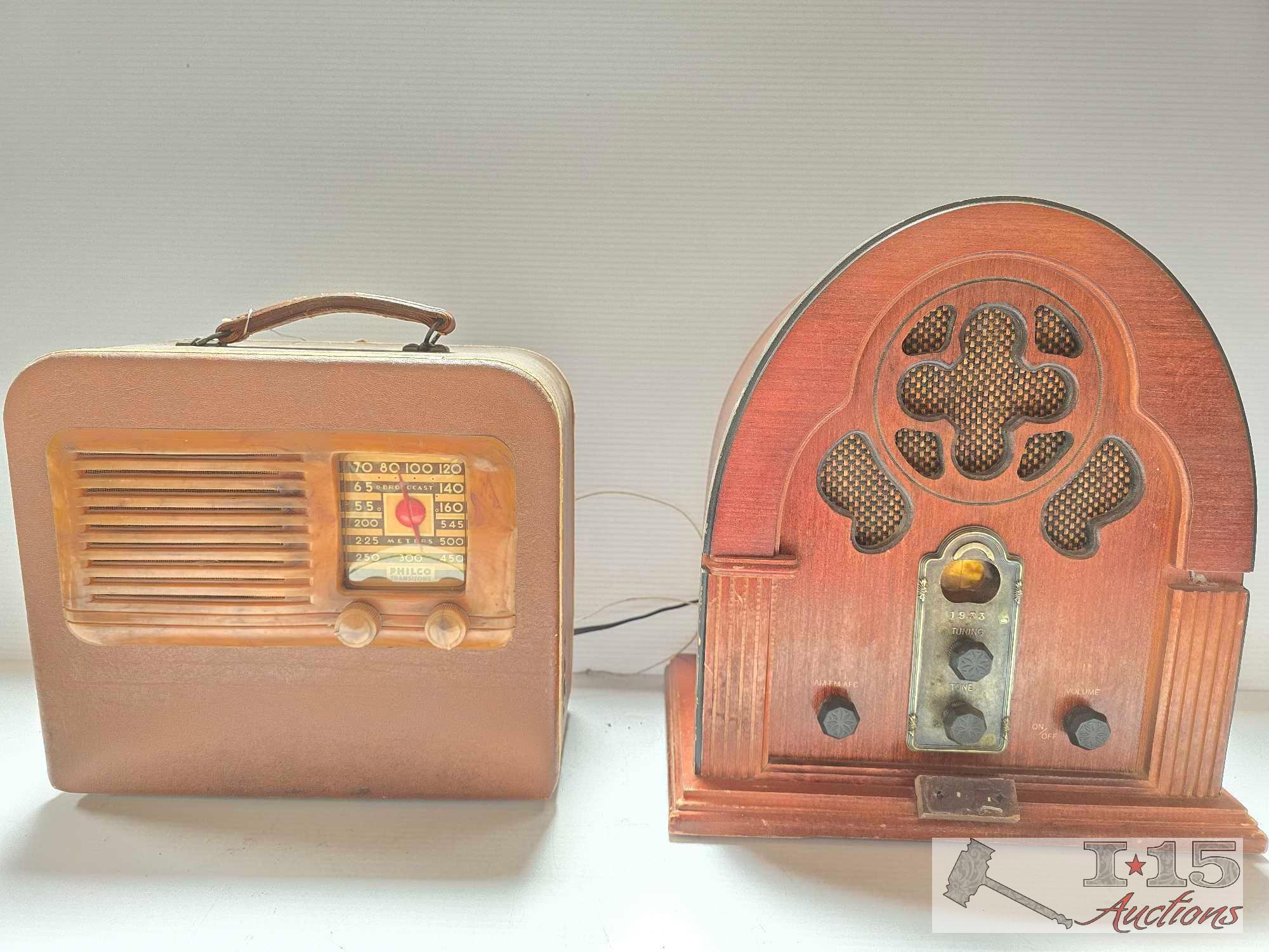 (2) Vintage Radios