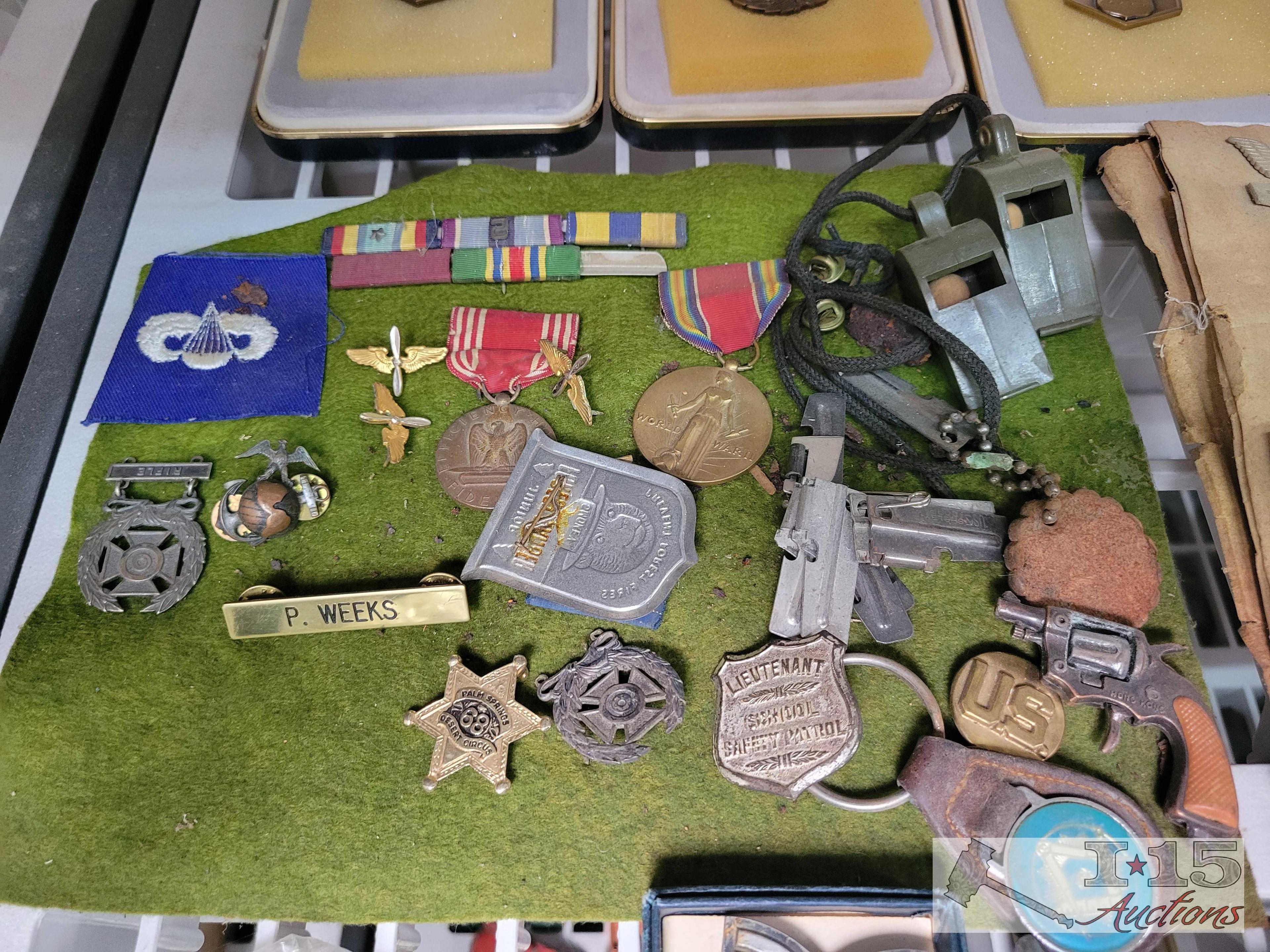 Military Medals, Pins, Patches