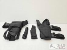 (3) Holster and Ammo Pouchs