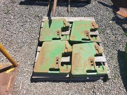 (8) John Deere Suitcase Weights