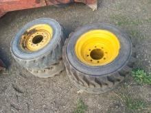 Cat 10x16.5 wheels and Tires/Used