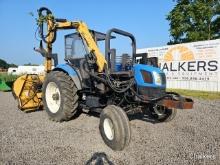 New Holland TS115A 2wd w/Side Arm Mower