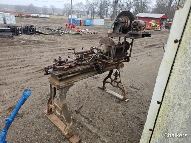 Vintage 1800's Lathe/Right Out of Shop/Very Old