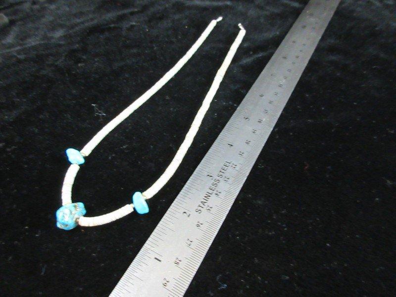 Nugget Style Vintage Turquoise Stone Bead Necklace