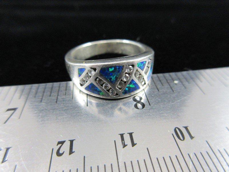 Sterling Silver Inlay Style Ring