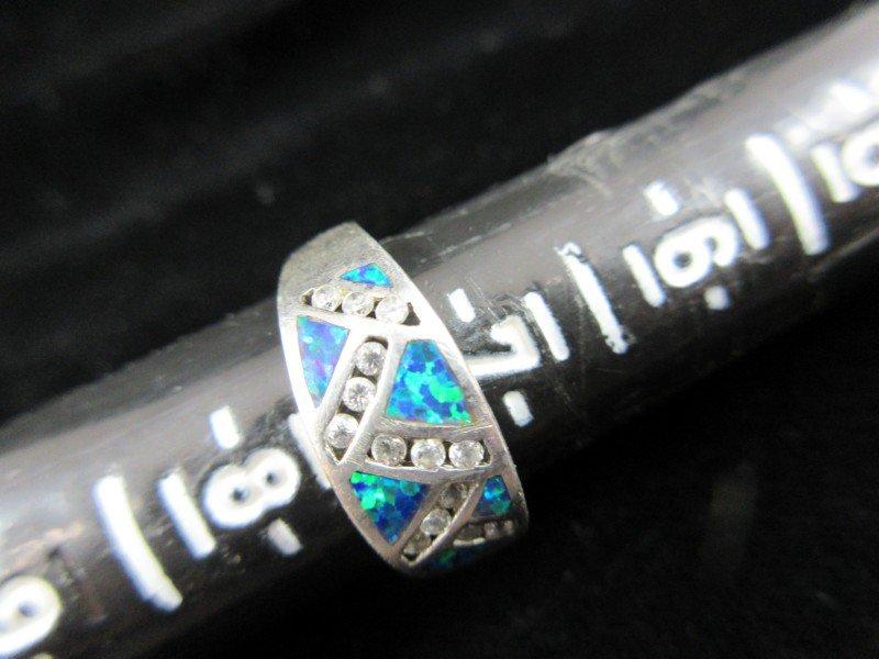 Sterling Silver Inlay Style Ring