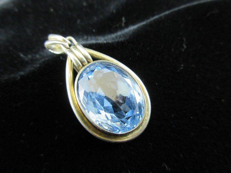 Topaz Gemstone Sterling Silver Pendant