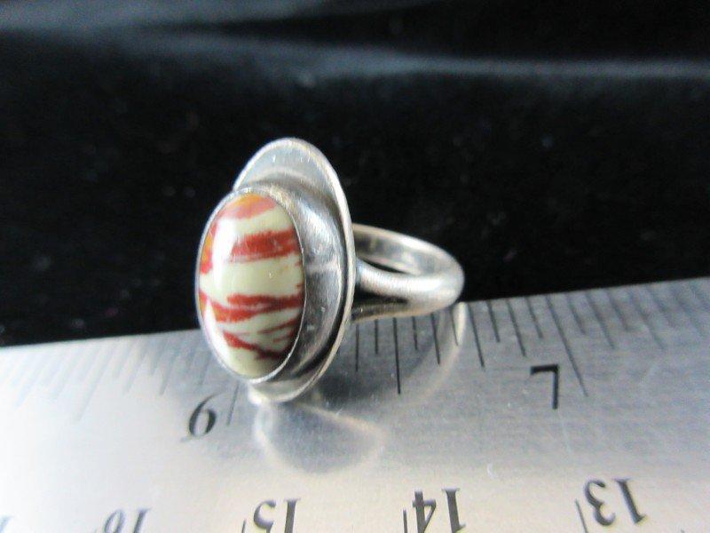 Vintage Natural Stone Sterling Silver Ring