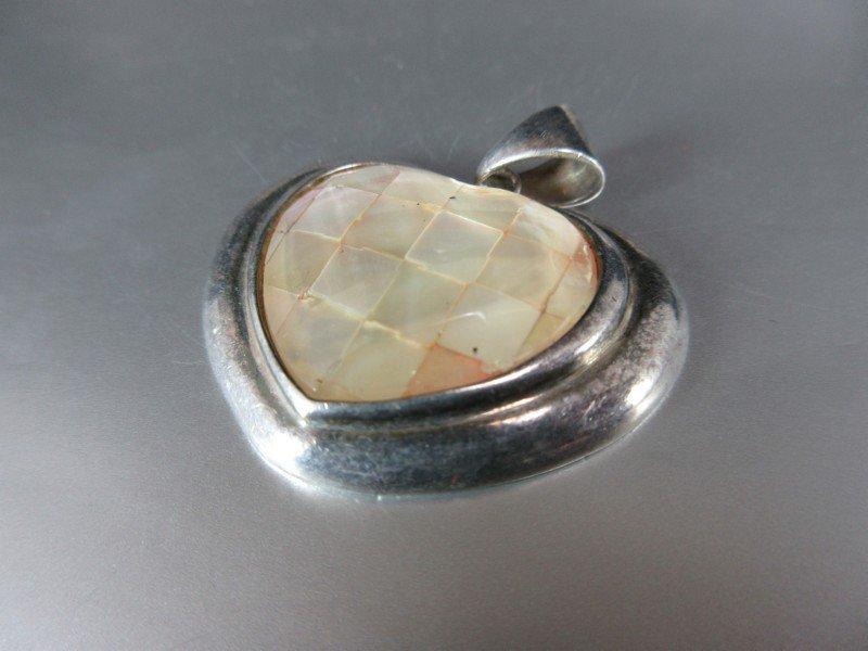 Mother OF Pearl Inlay Sterling Silver Pendant