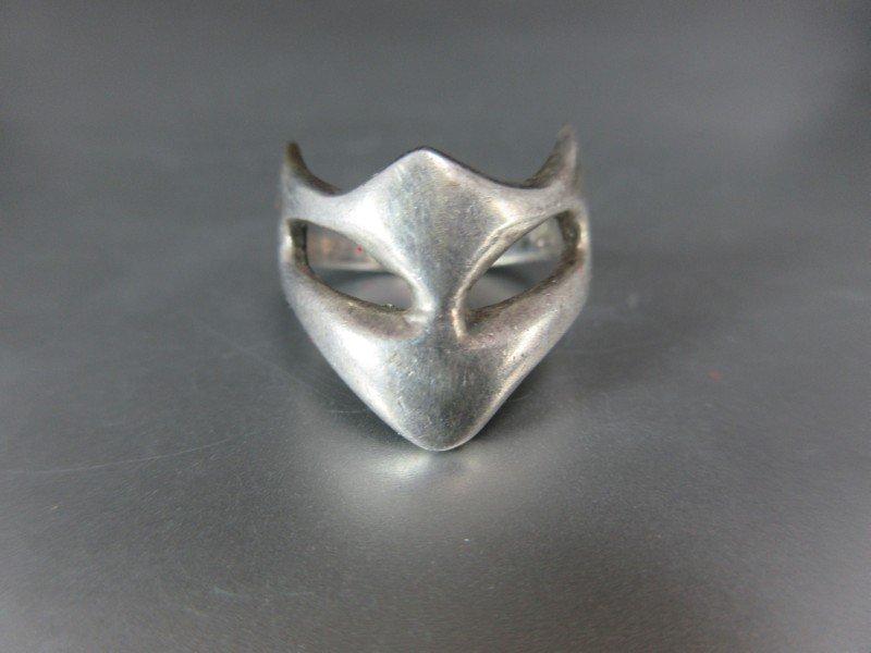 Sterling Silver Mask theme ring