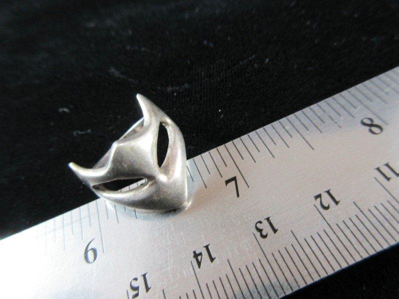 Sterling Silver Mask theme ring