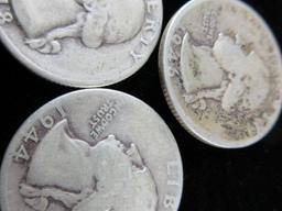 1948,1944,1946 Silver Quarter Lot of Three