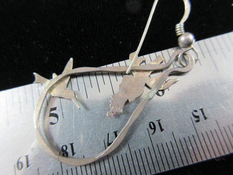 Enamel Sterling Silver Themed Dangle Earrings