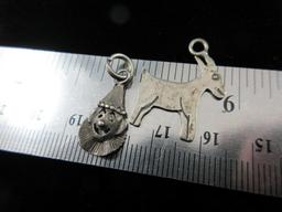 Lot of two Sterling Silver Charms as Shown