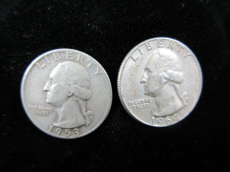 Silver Quarter Dollar Lot OF two