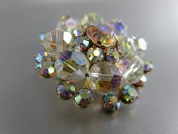 Vintage Aurora Crystal Broach