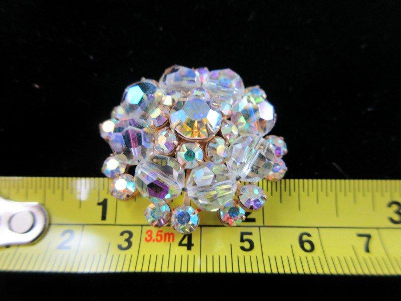 Vintage Aurora Crystal Broach